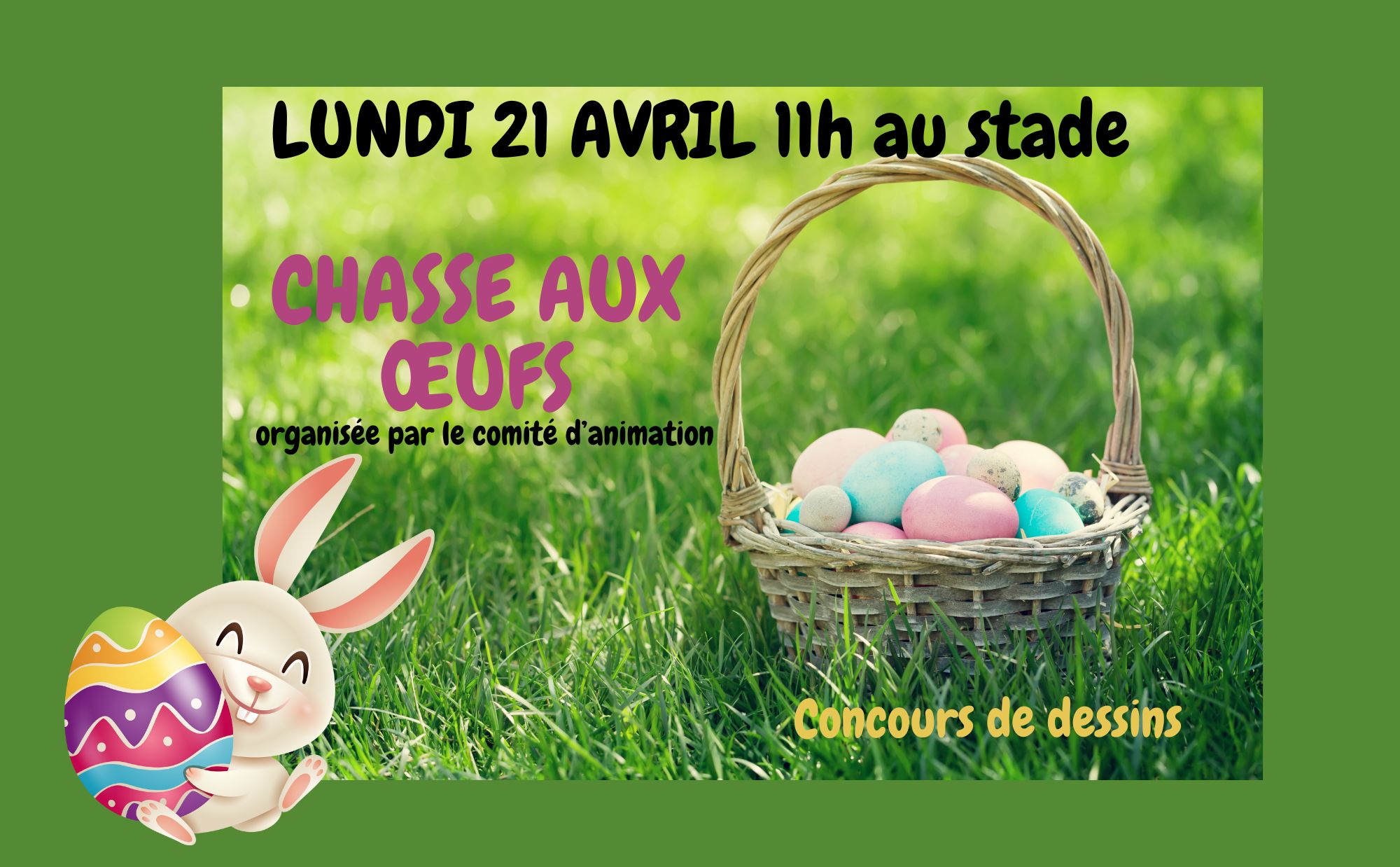 TOUS À LA CHASSE AUX ŒUFS!
